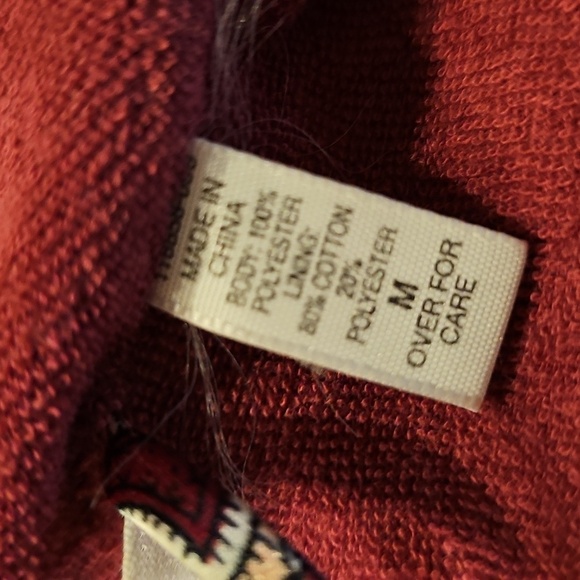 VICTORIA'S SECRET Vintage 90s Paisley Satin Terry Long Bath Robe sz M Womens Y2K - Picture 8 of 8